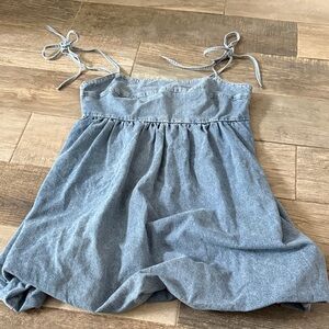 Lulu's Blue chambray bubble dress